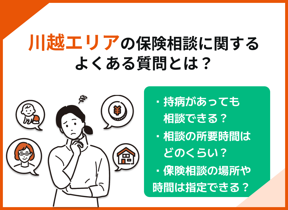 川越の保険相談のよくある質問