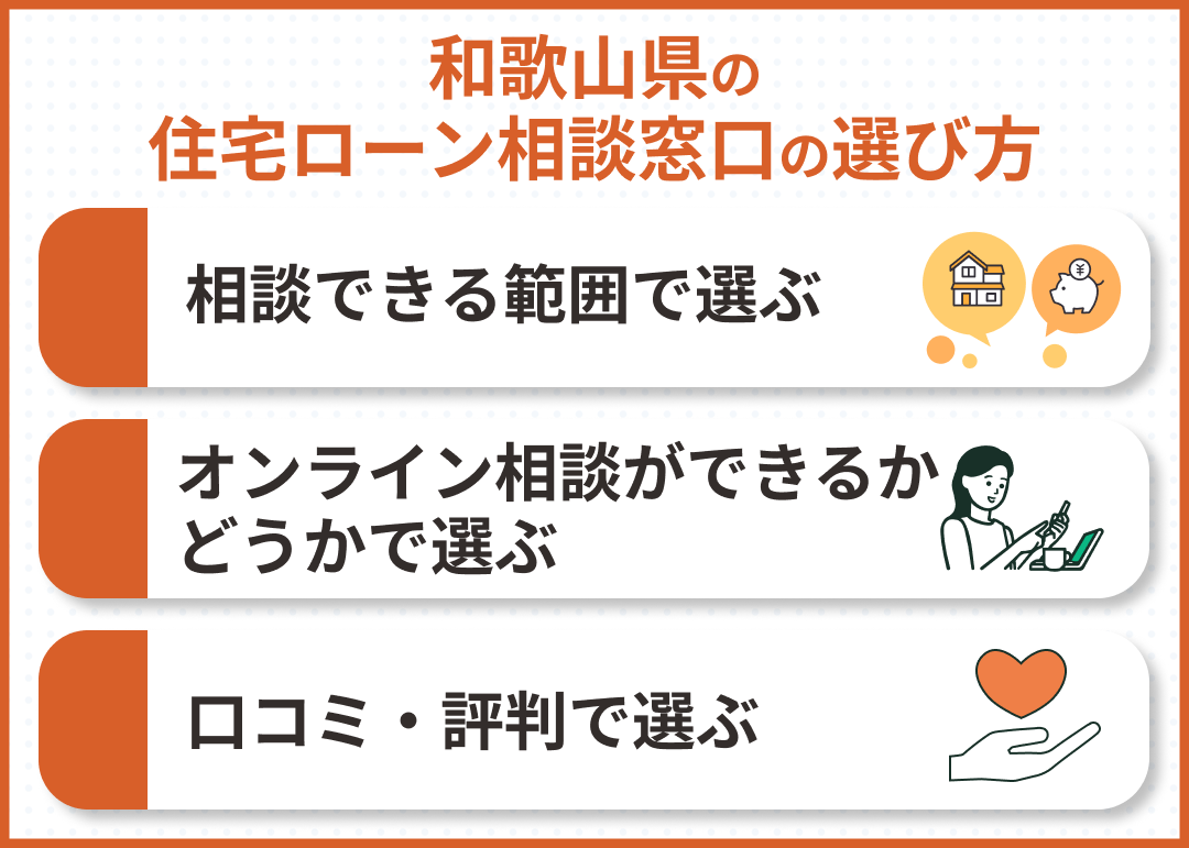 和歌山県の住宅ローン相談窓口の選び方