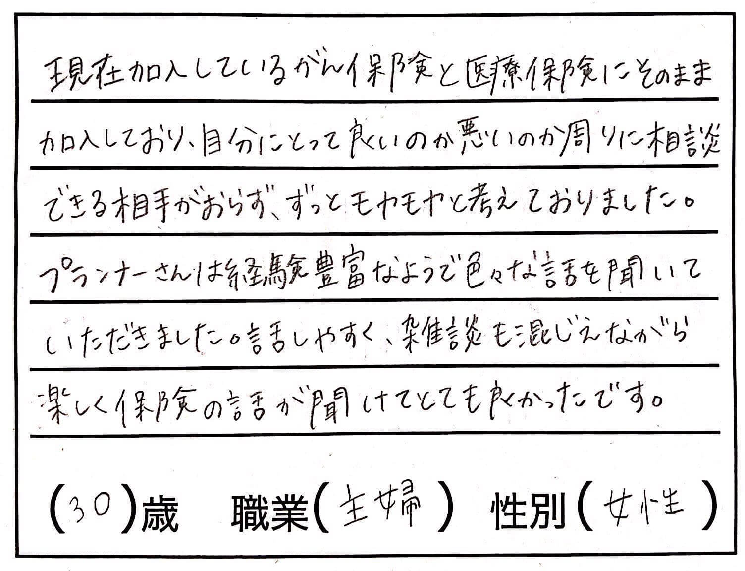 ほけんROOMの口コミ例